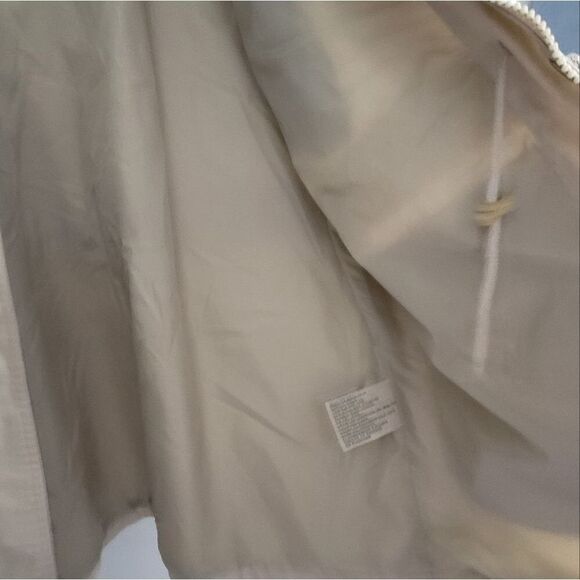 St. John’s bay khaki jacket Lined removable hood size M raincoat - Picture 9 of 13